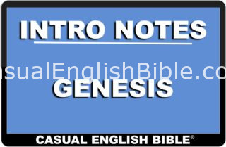 intro notes for Genesis