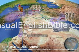 map of raid on Sodom and Gomorrah copyright Stephen M. Miller