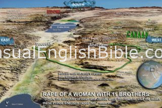 map of Shechem