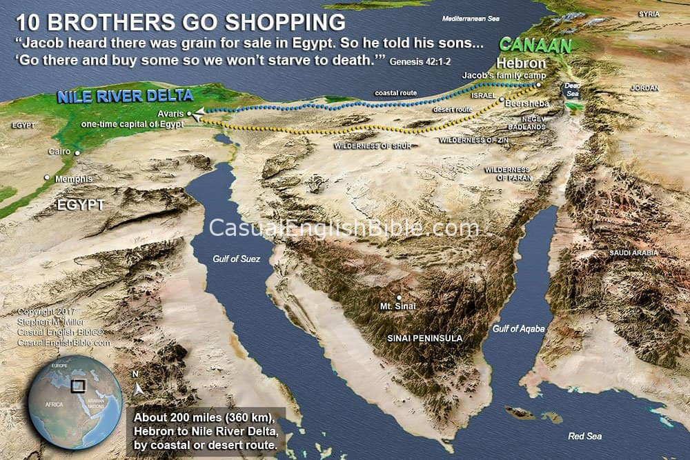 Map: Grocery shopping in Egypt