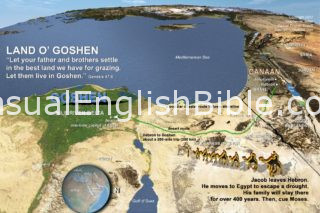 map of Goshen in Egypt