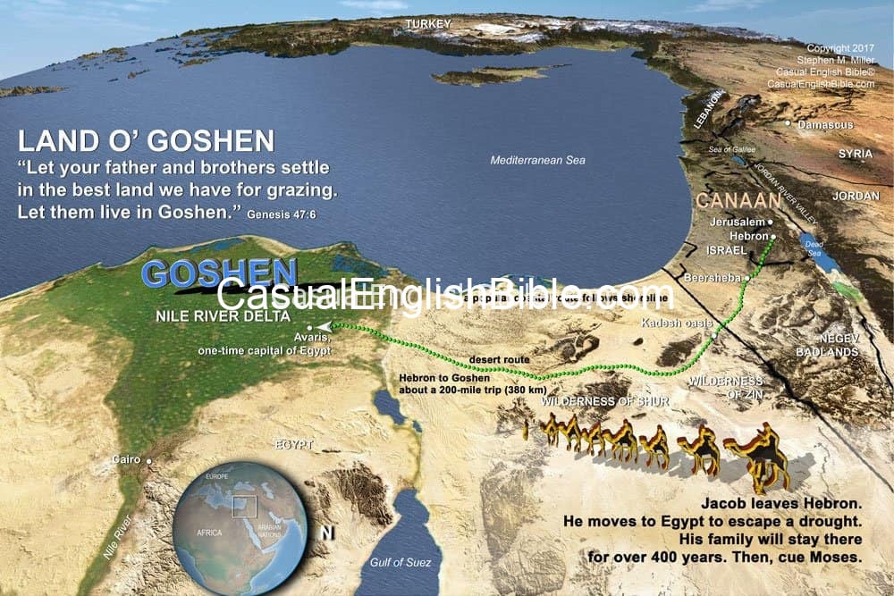 map of Goshen in Egypt map of Goshen in Egypt
