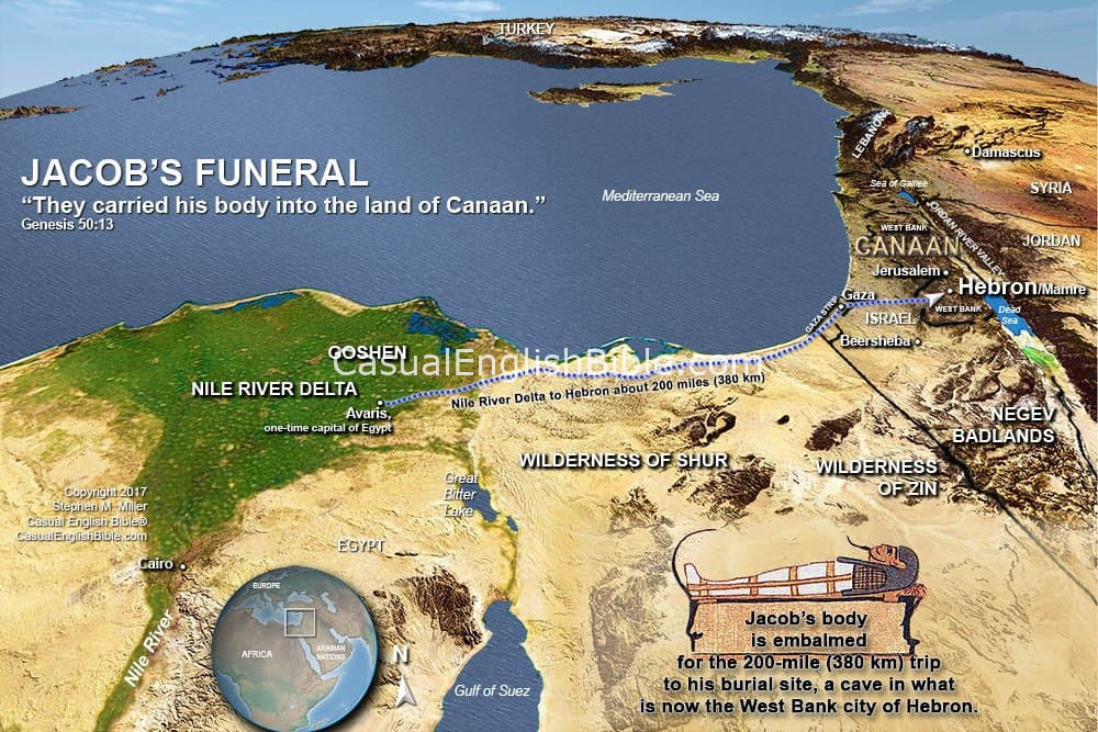 Map: Map Jacob burial, RIP