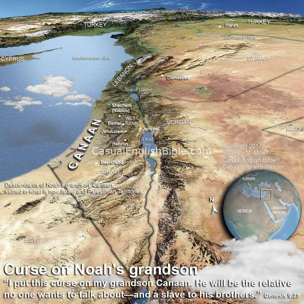 Map Genesis 9 - Casual English Bible