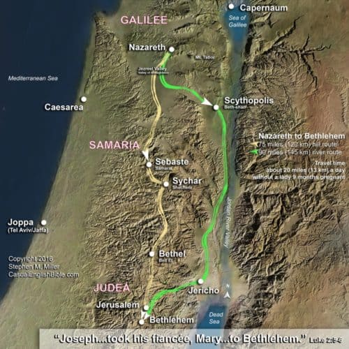 Map: Road to Bethlehem