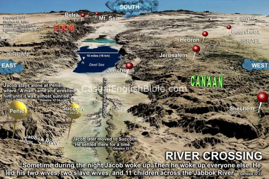 map of Israel looking north to south