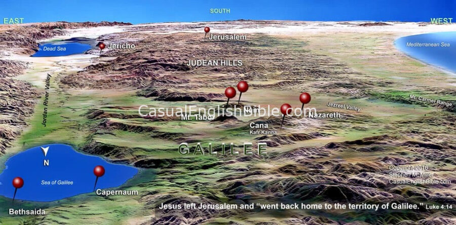 map of Galilee