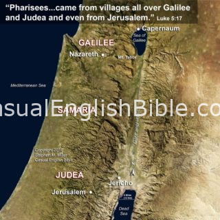 map of Judea, Samaria, Galilee