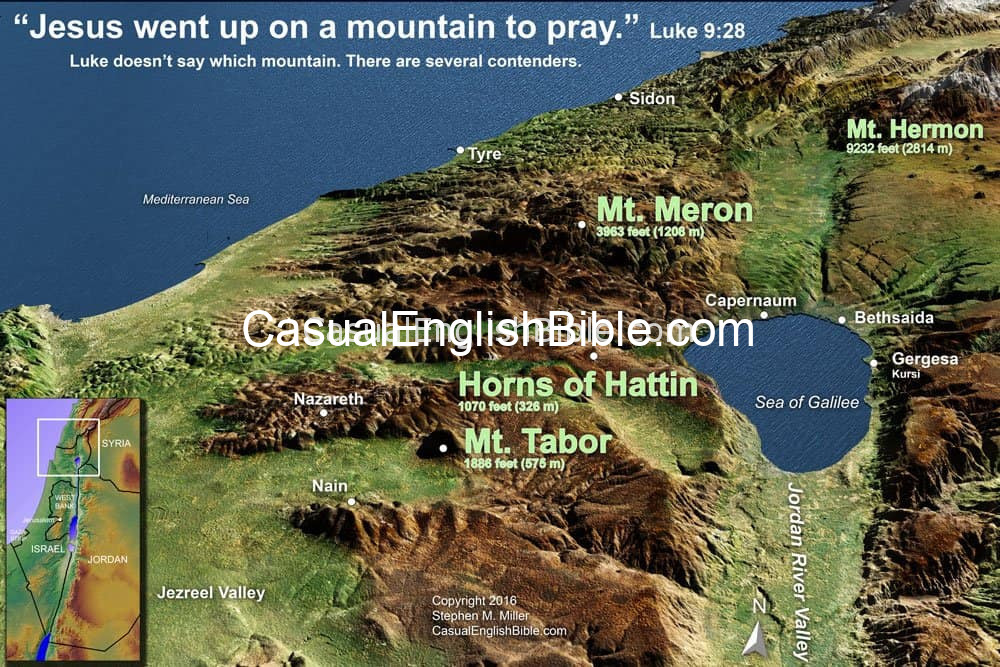 map of mt of transfiguration map of mt of transfiguration