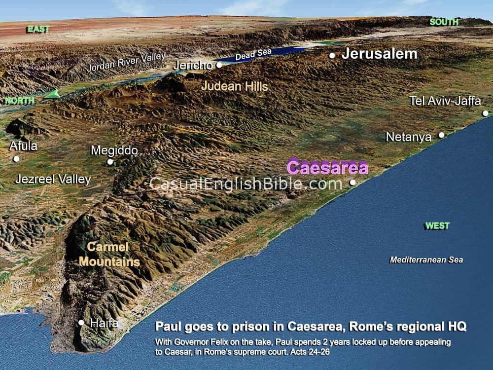 Map: Caesarea