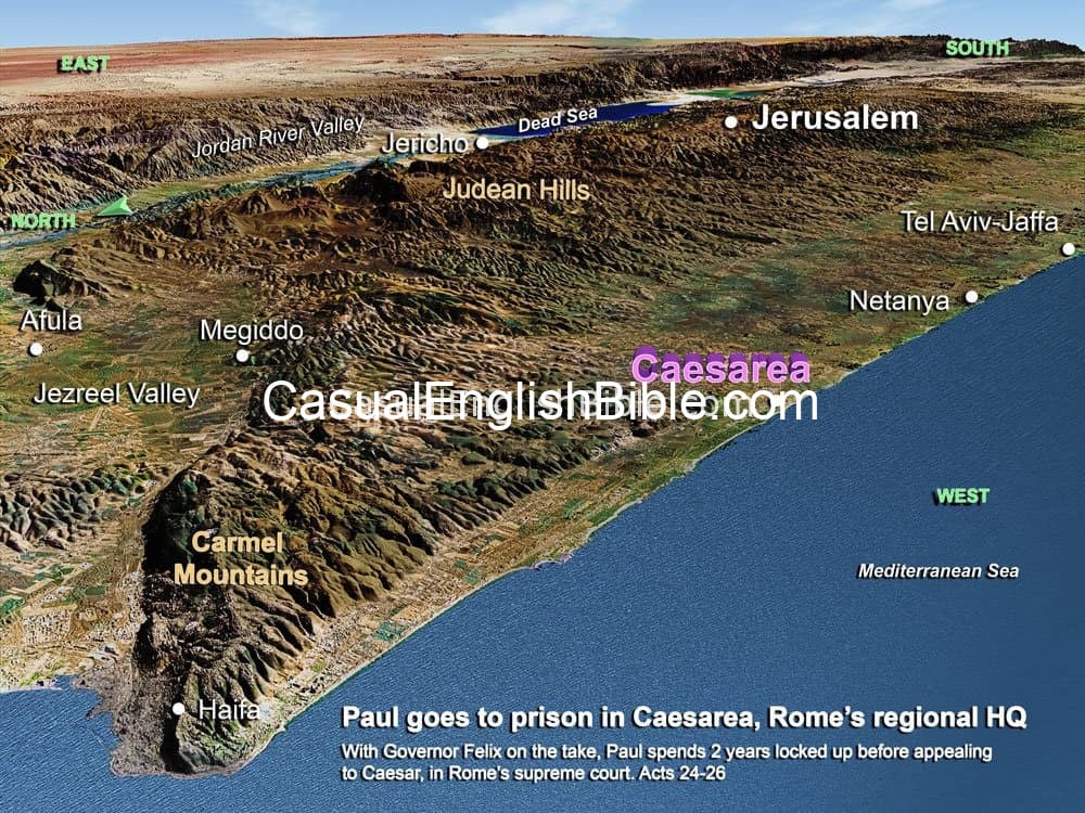 map of Caesarea map of Caesarea