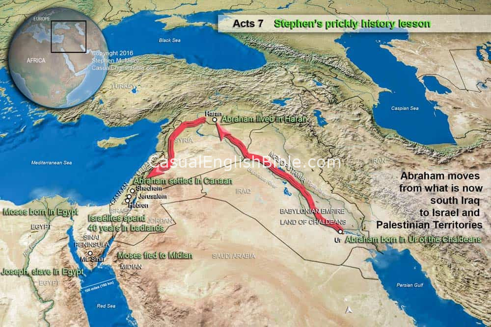 map of Stephen's history of the Jews