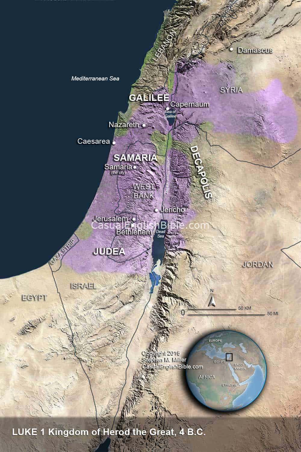 Map: Kingdom of Herod the Great