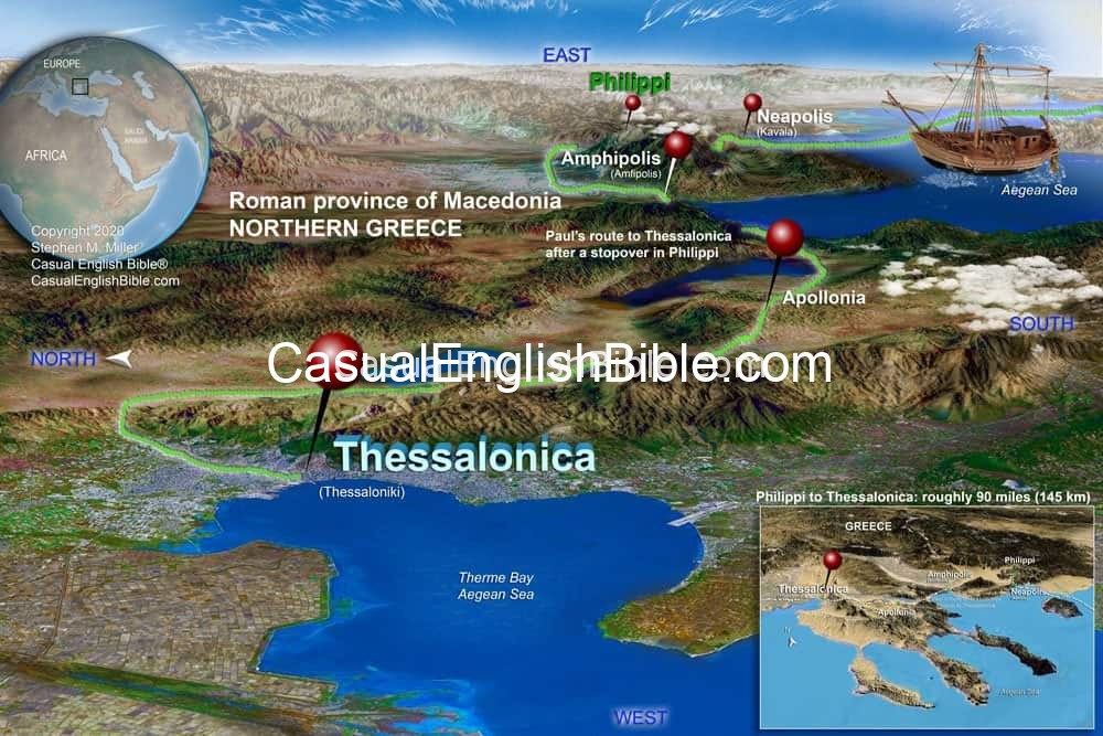 map of Thessalonica map of Thessalonica