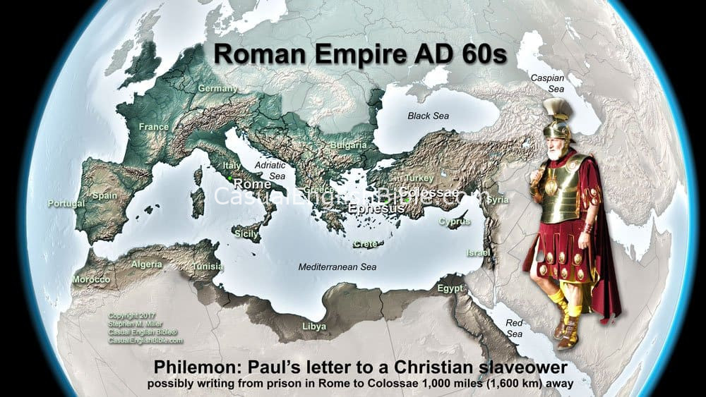 Map: Roman Empire in AD 60s