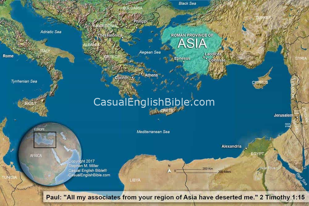 Map: Roman province of Asia