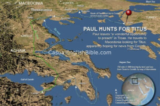 map for 2 Corinthians 2 copyright Stephen M. Miller