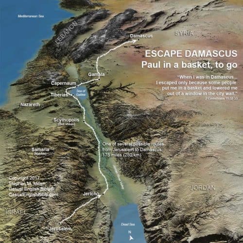 Map: Map of Paul in Damascus