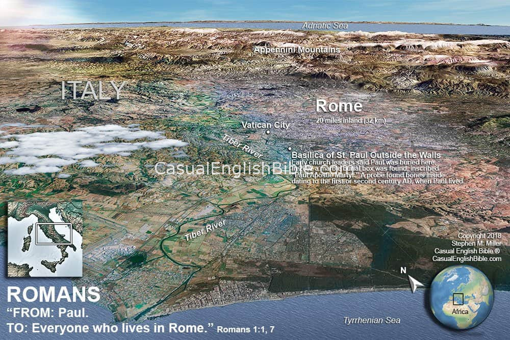 map of Rome