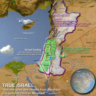 map of Israel boundaries in ancient times and today