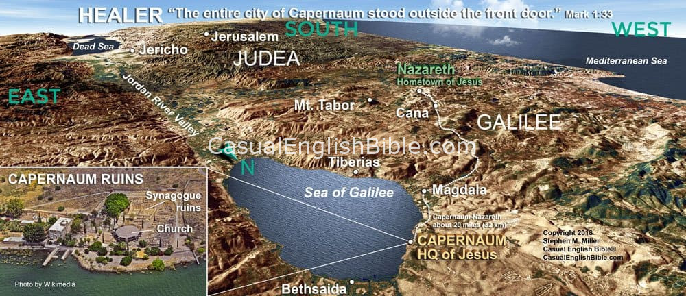 Map: Jesus healed people here
