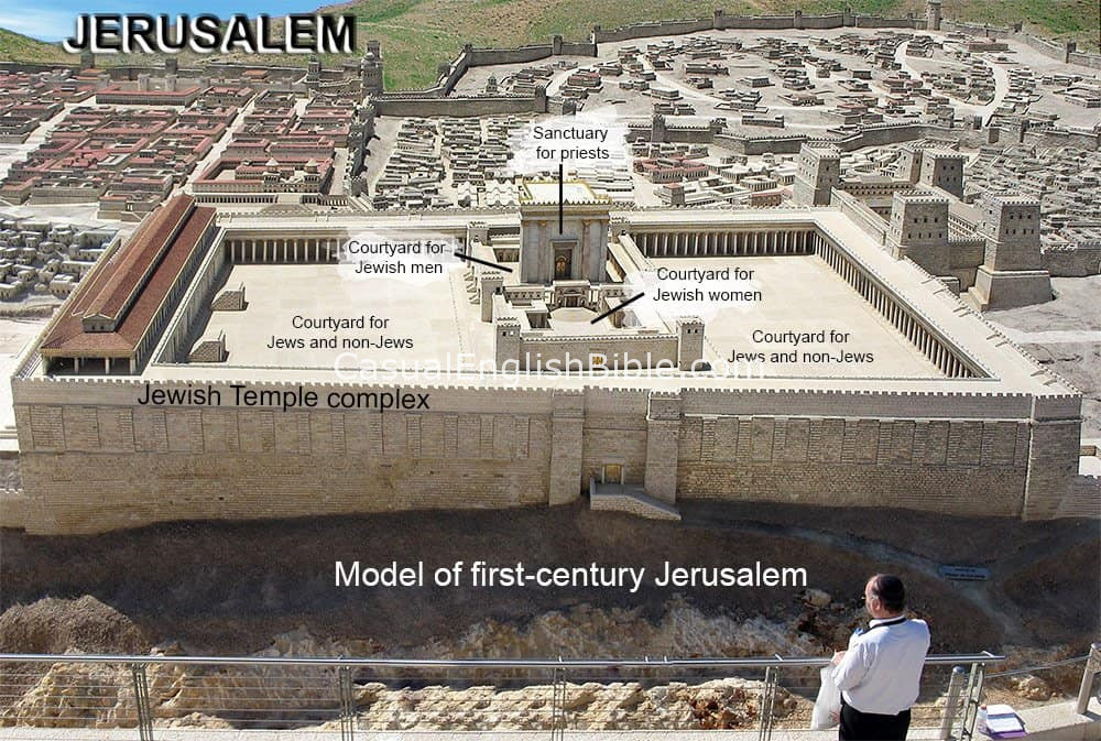 model of Jerusalem temple copyright Stephen M Miller
