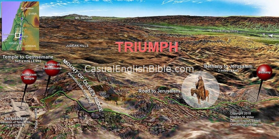 road from Bethany to Jerusalem copyright Stephen M Miller