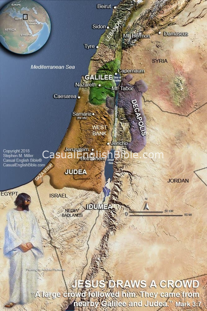 Map: Map Judea Decapolis Galilee