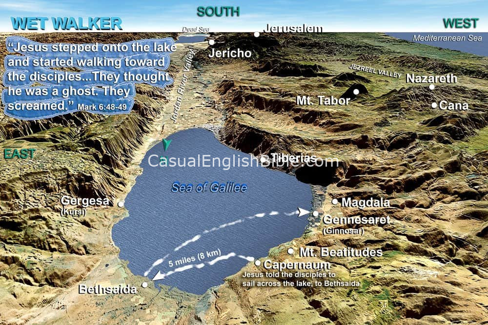 map of Sea of Galilee