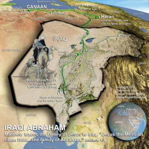 Map: Abraham’s journey