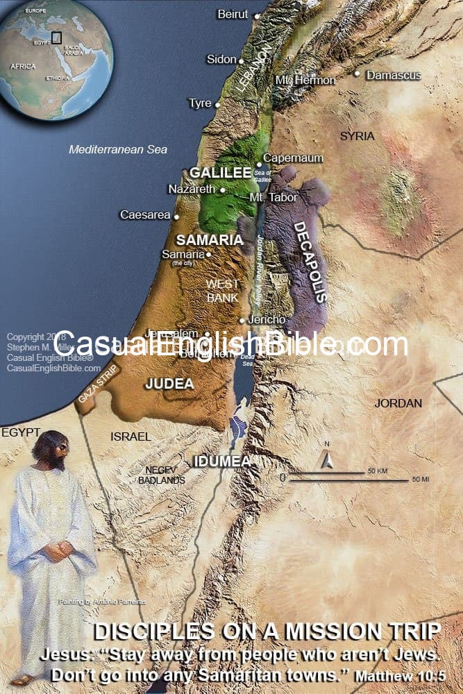 map of Israel in time of Jesus map of Israel in time of Jesus