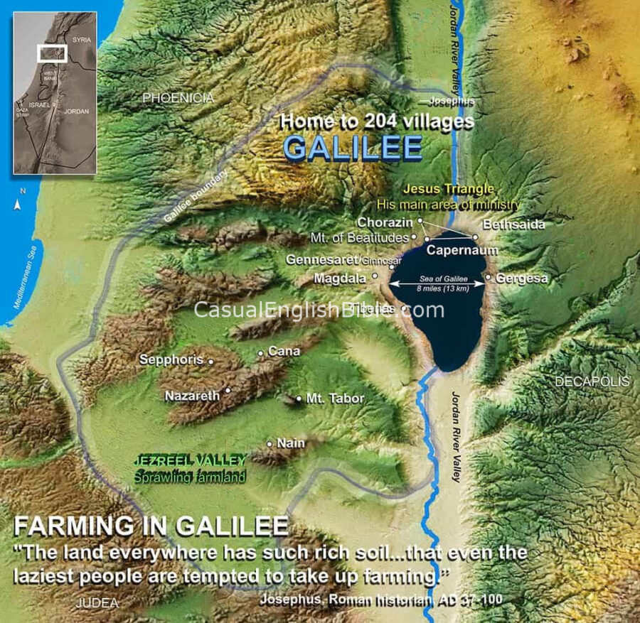 map of Galilee