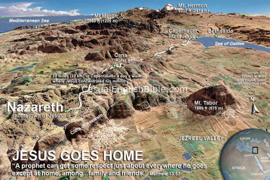 map of Nazareth
