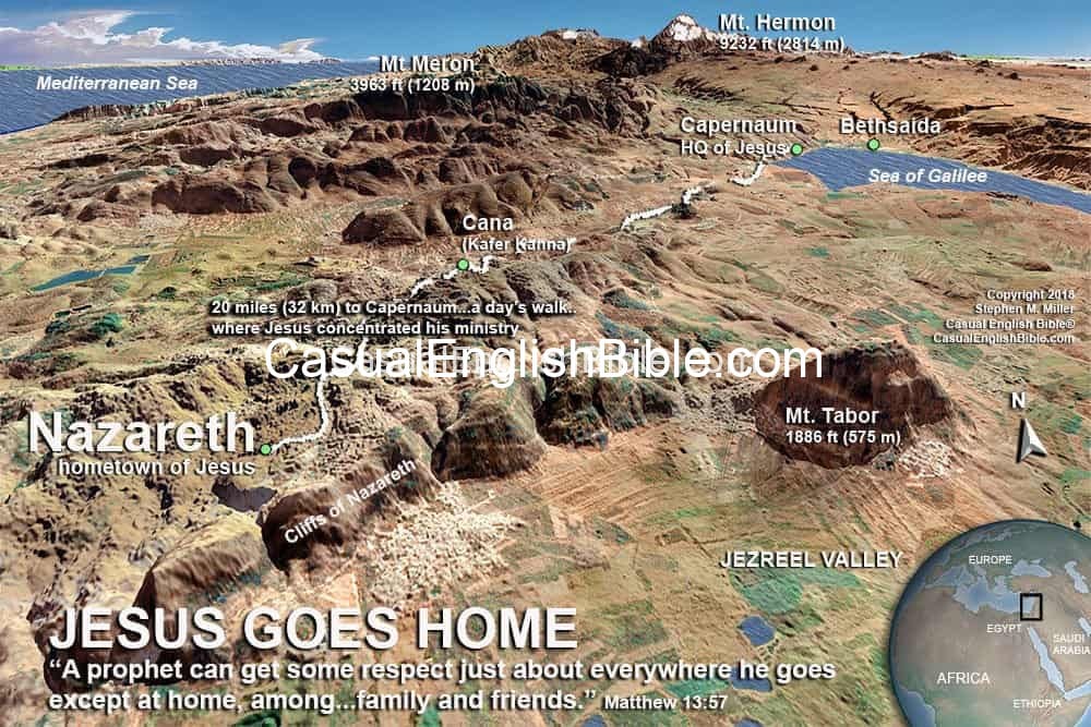 map of Nazareth map of Nazareth