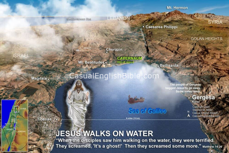 map of Sea of Galilee