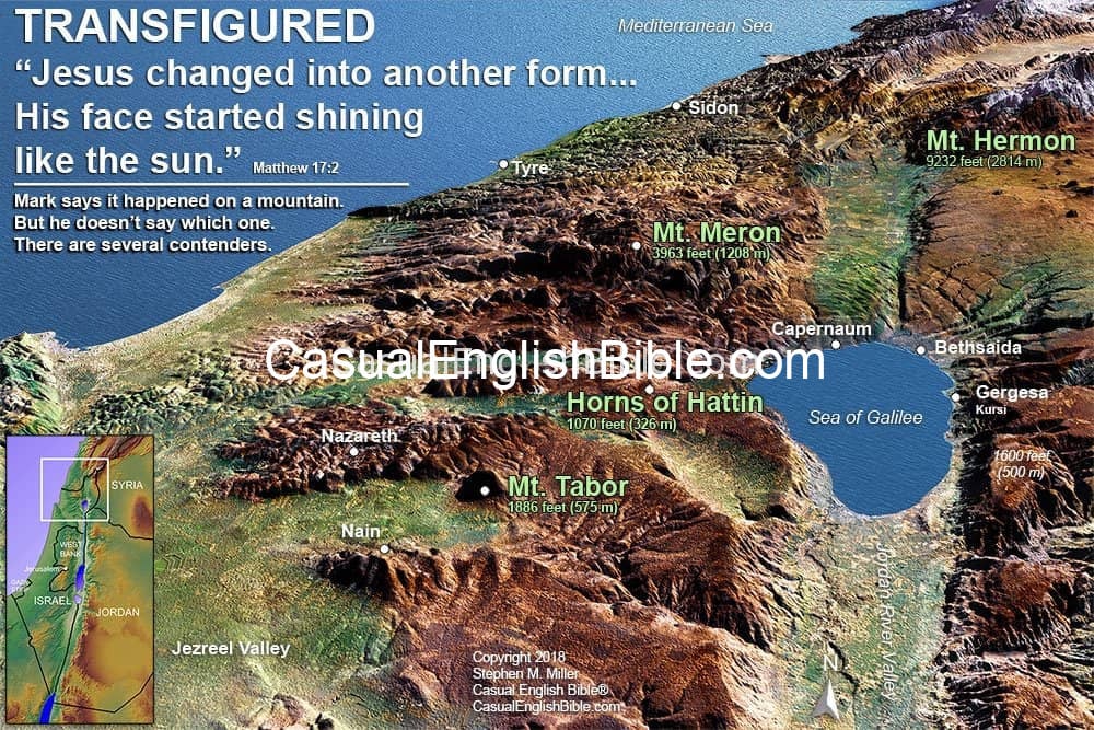 map of Transfiguration mountain possibilities map of Transfiguration mountain possibilities