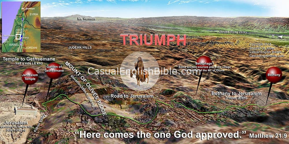 Map: Map the Triumphal Entry
