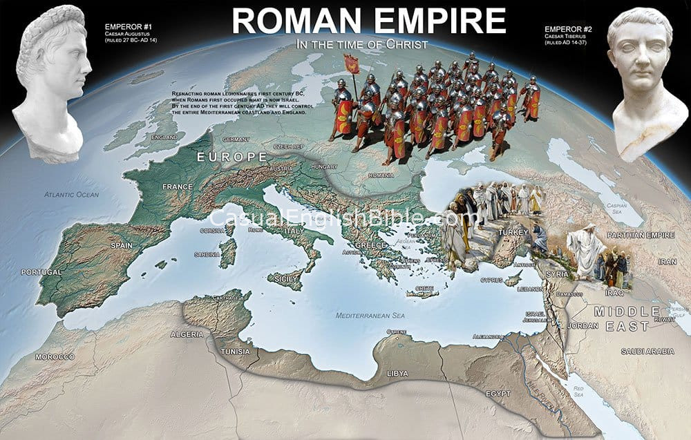 map of Roman Empire