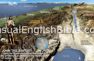 map of John the Baptist preaching area