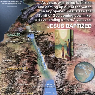 map of baptism of Jesus