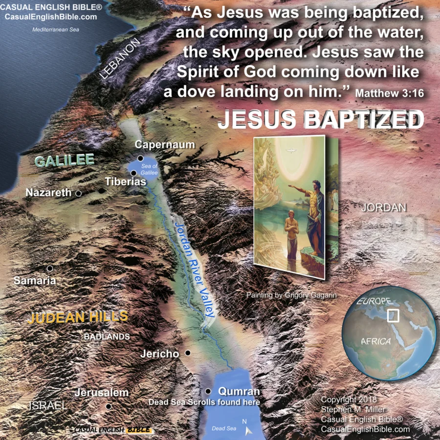 map of baptism of Jesus