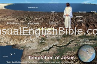 map of temptation of Jesus