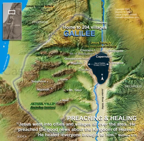 map of Galilee