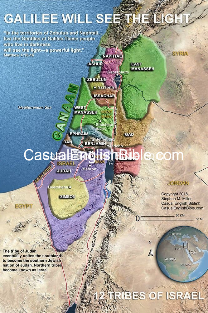 map of 12 tribes of Israel map of 12 tribes of Israel