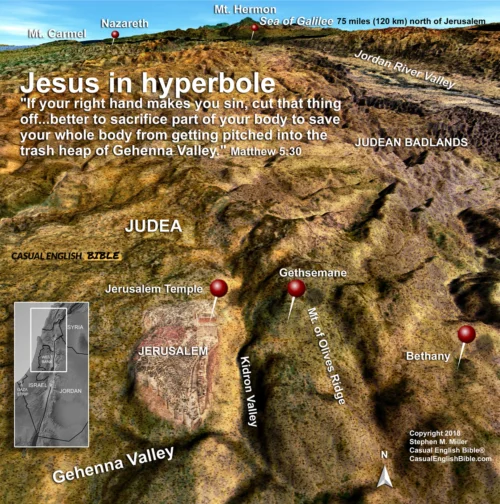 map of Gehenna Valley