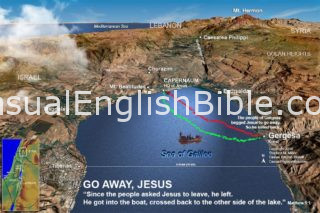 Map of Sea of Galilee