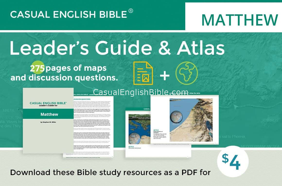 Promo Matthew leader's guide and atlas