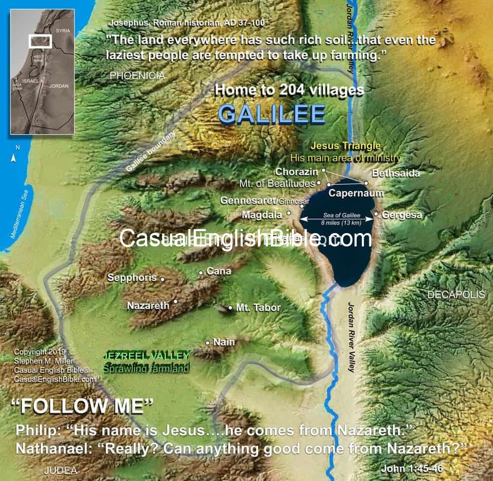 map of Galilee copyright stephen m miller map of Galilee copyright stephen m miller