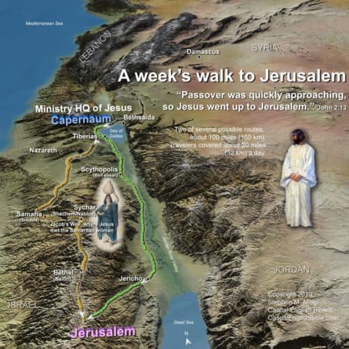 Map: Route to Jerusalem
