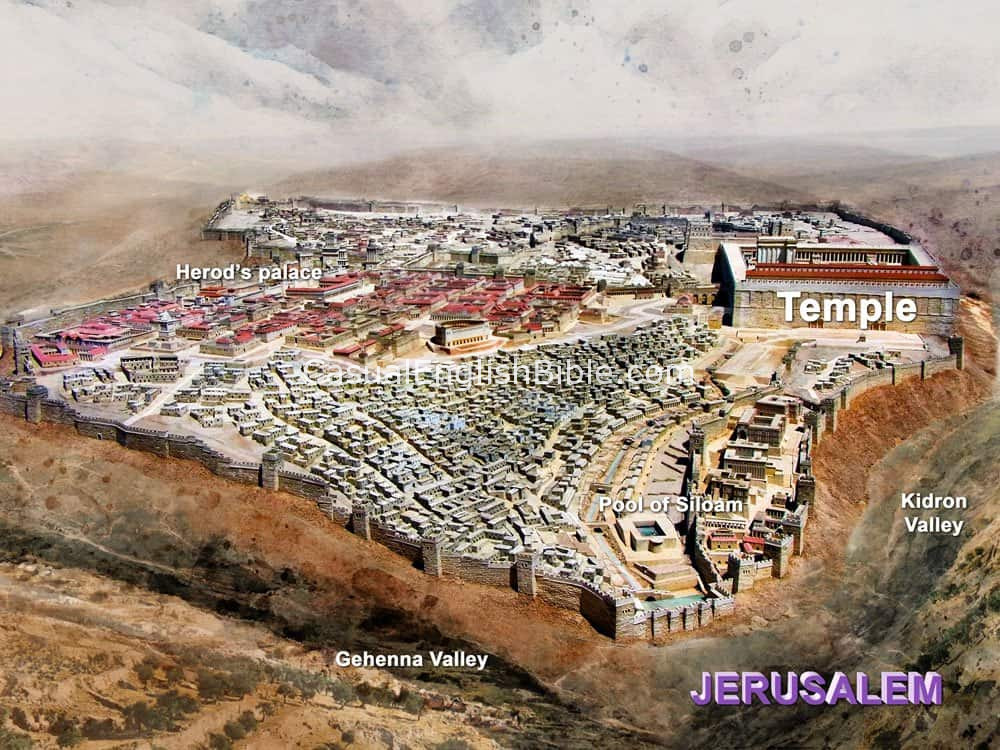 Jerusalem with pool of Siloam